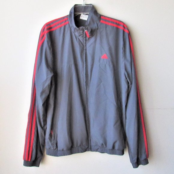 adidas Other - Adidas 3-Stripes Zip Front Athletic Track Jacket